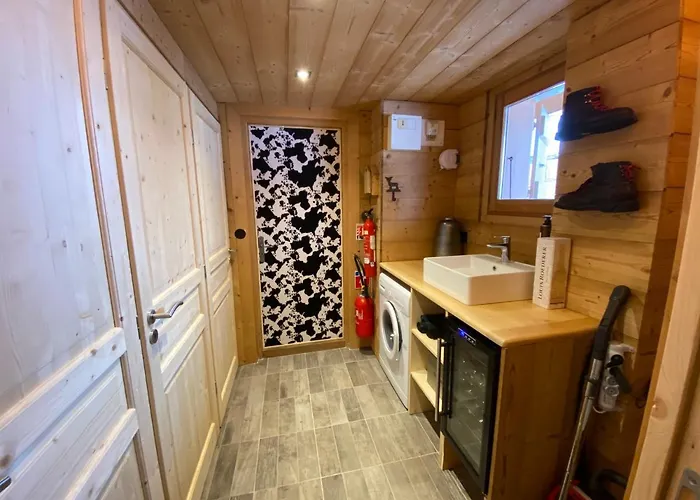 Megeve, Ideal Familles Proche Et Centre Village 木屋 梅杰夫