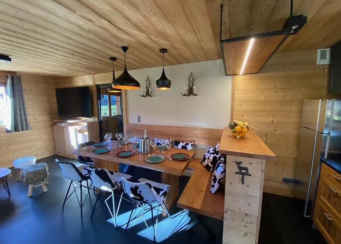 木屋 Megeve, Ideal Familles Proche Et Centre Village 梅杰夫